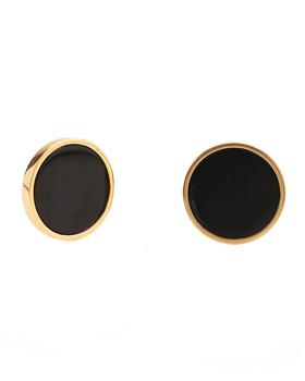 商品David C.A. Lin | 18K Gold Round Black Jade Stud Earrings,商家Neiman Marcus,价格¥48111图片