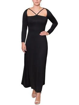 RACHEL Rachel Roy | Womens Strappy Neck Long Cocktail and Party Dress 1.8折起