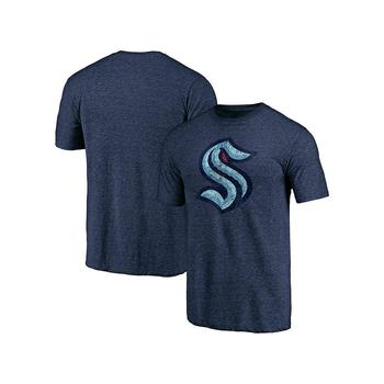Majestic, Majestic | Seattle Kraken Men's Vintage Tri-blend Prime Logo T-shirt商品图片 7.4折