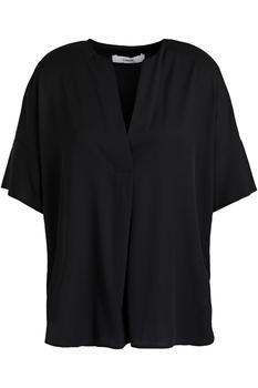 vince真丝, Vince | Silk-blend crepe de chine top商品图片 4.4折