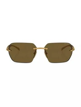 Prada | 71MM Metal Rimless Sunglasses 独家减免邮费
