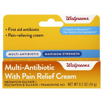 Walgreens | Multi-Antibiotic Cream With Pain Relief商品图片,独家减免邮费
