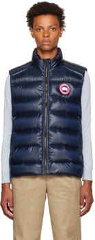 canada goose vest, Canada Goose | Navy Crofton Down Vest商品图片 