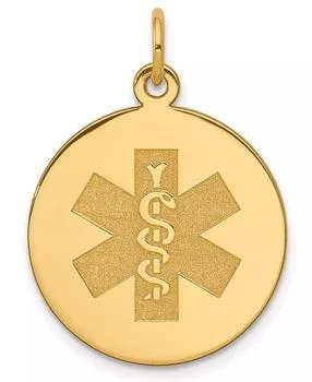 Macy's | Medical Info Charm Pendant in 14k Gold,商家Macy's,价格¥4113