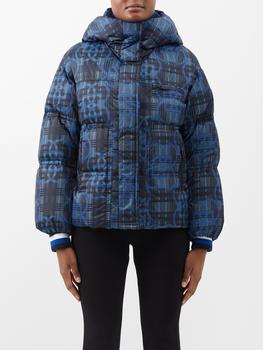 推荐Hortense tartan-print quilted down ski jacket商品