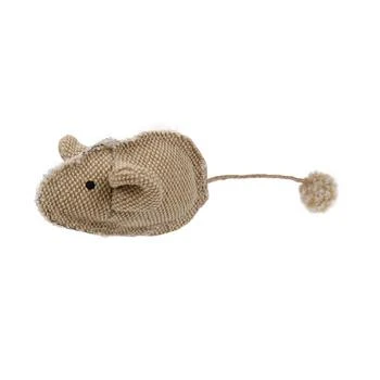 推荐Pet Life  'Pompom Tailed' Durable Cat and Mouse Plush Cat Toy商品