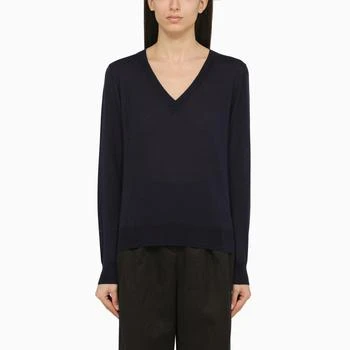 推荐Blue wool and cashmere sweater商品