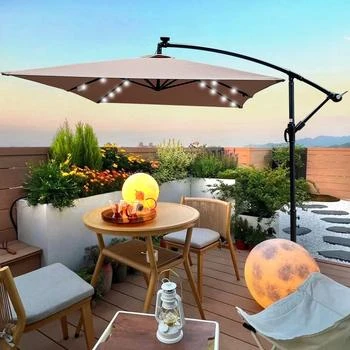 Simplie Fun | Rectangle 2x3M Outdoor Patio Umbrella Solar Powered LED,商家Premium Outlets,价格¥1190