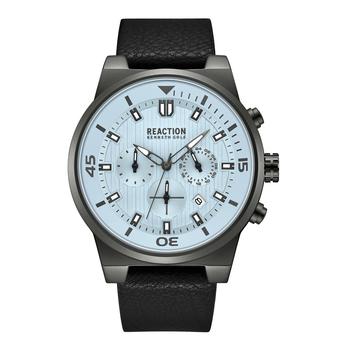 Kenneth Cole | Men's Dress Sport Black Synthetic Leather Strap Watch, 47mm商品图片,