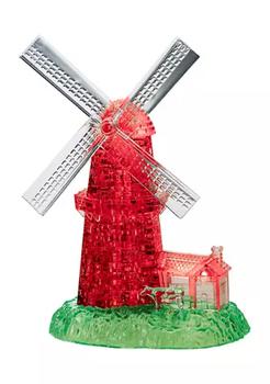 BePuzzled | 3D Crystal Puzzle - Windmill (White/Red): 64 Pieces商品图片,