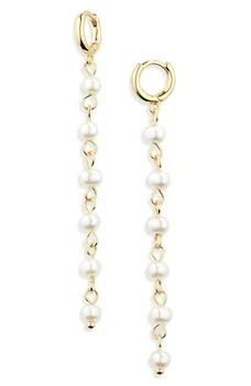 Nordstrom | Demi Fine Faux Pearl Linear Drop Earrings,商家Nordstrom Rack,价格¥95