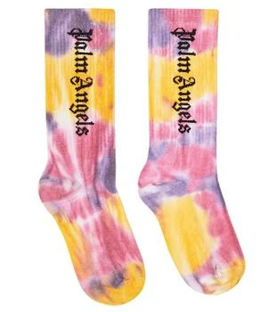 Palm Angels | Logo tie-dye cotton-blend socks,商家MyTheresa,价格¥615