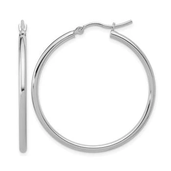 Diamond2Deal | 14K Gold 2x35mm Round Shape Hoop Earrings,商家Premium Outlets,价格¥4923