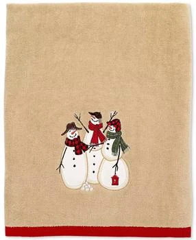 Avanti | Snowman Gathering Holiday Cotton Bath Towel, 27" x 50",商家Macy's,价格¥110