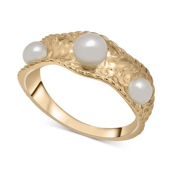 商品Macy's | Cultured Freshwater Pearl (4-5mm) Nugget Ring in 14k Gold-Plated Sterling Silver,商家Macy's,价格¥496图片