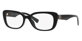 Miu Miu | Demo Rectangular Ladies Eyeglasses MU 07VV 1AB1O1 53 3.7折, 满$75减$5, 满减