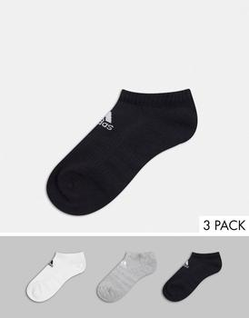 Adidas | adidas Training 3 pack trainer socks in multi商品图片,7.5折×额外8折x额外9.5折, 独家减免邮费, 额外八折, 额外九五折