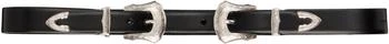 Toga Pulla | Black Double Buckle Belt,商家Ssense US,价格¥1999