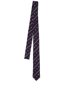 商品Thom Browne | Classic Striped Silk Tie,商家LUISAVIAROMA,价格¥737图片
