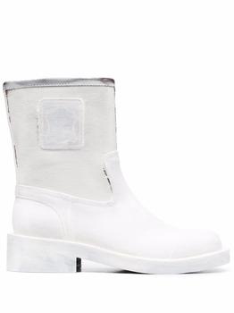 推荐Maison Margiela Women's  White Leather Boots商品