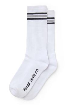 推荐Stripe Socks - White/Grey商品