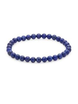 推荐Men's Lazuli lapis Beaded Bracelet商品