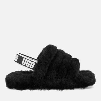 UGG | UGG Kids' Fluff Yeah Slide Slippers - Black商品图片,