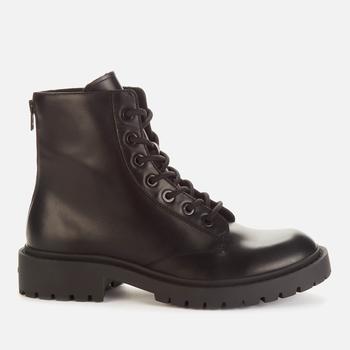 推荐KENZO Men's Pike Leather Lace Up Boots - Black商品
