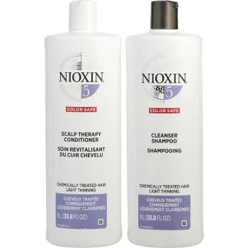 NIOXIN | NIOXIN 丽康丝 洁净系统5护发套装（洗发露1L+护发素1L） 1套 适合轻微脱发粗硬发质使用,商家FragranceNet,价格¥296