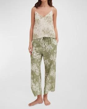 Desmond & Dempsey | Floral Leopard-Print Cami & Pants Pajama Set,商家Neiman Marcus,价格¥2210