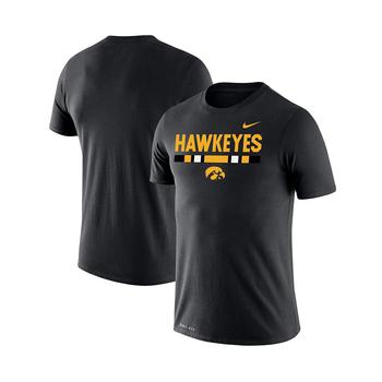 Nike户外用品, NIKE | Men's Black Iowa Hawkeyes Team DNA Legend Performance T-shirt商品图片 