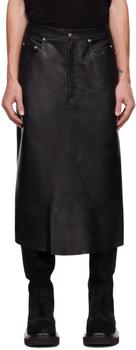 rick owens男裤, Rick Owens | Black Godet Midi Skirt商品图片 额外8.5折, 额外八五折
