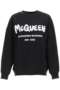 Alexander McQueen | GRAFFITI LOGO SWEATSHIRT商品图片,额外7折, 额外七折