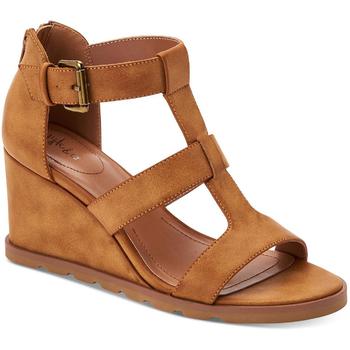 推荐Style & Co. Womens Marionn Faux Leather Ankle Strap Gladiator Sandals商品