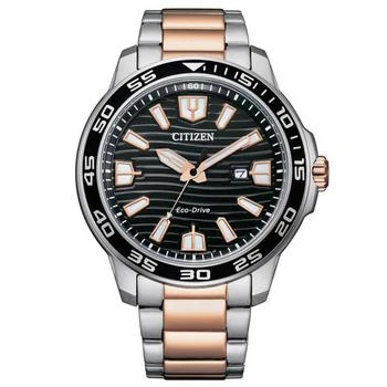 推荐Citizen Men's Watch - Eco-Drive Black Dial Two Tone Steel Bracelet Date | AW1524-84E商品