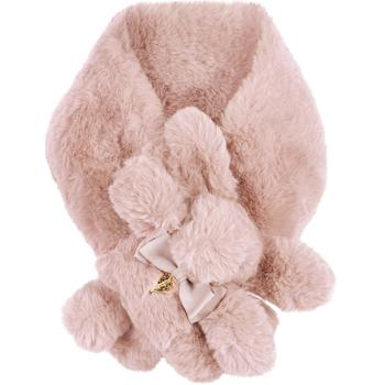 推荐Faux fur bunny scarf in powder pink商品