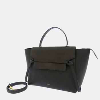 celine皮带, [二手商品] Celine | Celine Black Mini Belt Leather Satchel商品图片 9折