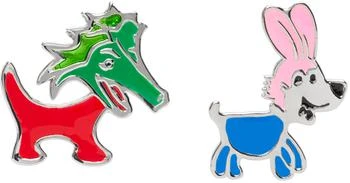 推荐Multicolor Dragon Dog Earrings商品