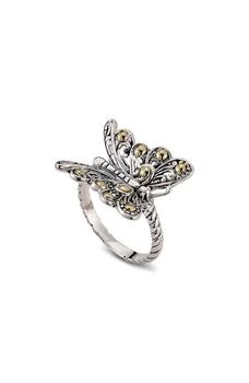 SAMUEL B. | Sterling Silver & 18K Yellow Gold Butterfly Ring,商家Nordstrom Rack,价格¥600