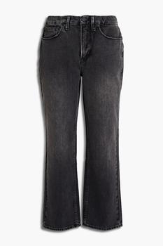 Good American | Good 90's Duster cropped high-rise straight-leg jeans商品图片,1.9折
