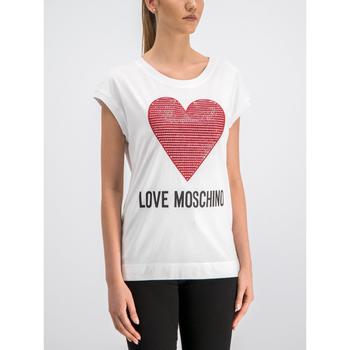 Love Stitch, Moschino | Love Moschino heart embossed stitching logo  Tops & T-Shirt商品图片 5.7折