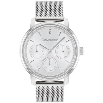 Calvin Klein | Women's Silver-Tone Stainless Steel Mesh Bracelet Watch 34mm商品图片,