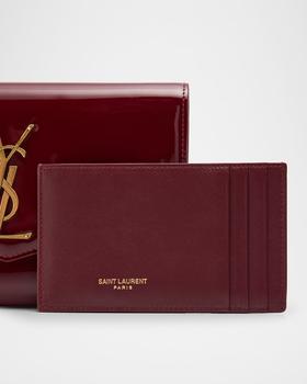 Shop YSL Wallet on Chain in Patent Leather on Sale at BeyondStyle