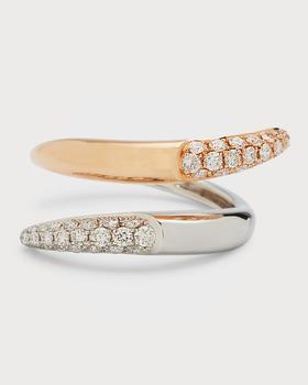商品Piranesi | 18K White Gold and Rose Gold Oro Bypass Ring, Size 6.5,商家Neiman Marcus,价格¥25823图片