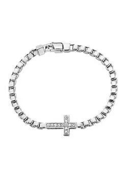 Effy | Mens 5 8 Ct. T.w. White Sapphire Sterling Silver Bracelet,商家Belk,价格¥1887