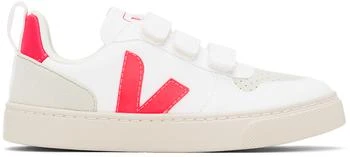 Veja | Kids White & Red V-10 Sneakers 7.9折, 独家减免邮费