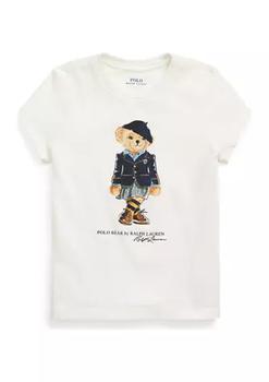 ralph lauren bear, Ralph Lauren | Girls 4-6x Polo Bear Cotton Jersey T-Shirt商品图片 