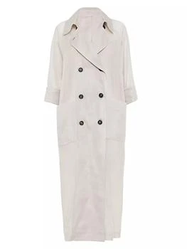 Brunello Cucinelli | Cotton Organza Duster Coat,商家Saks Fifth Avenue,价格¥52471