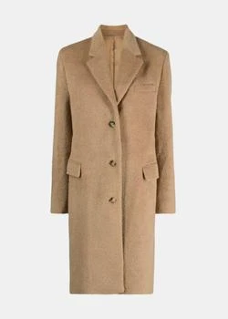 推荐TotÃªme Chestnut Tailored Wool-Teddy Coat商品