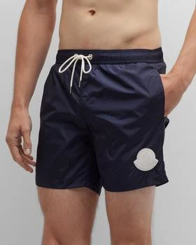 推荐Men's Swim Shorts with Large Logo Patch商品